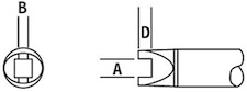 600 Series Cartridge, Slot Tip Chip 0805, SMTC-001Metcal  